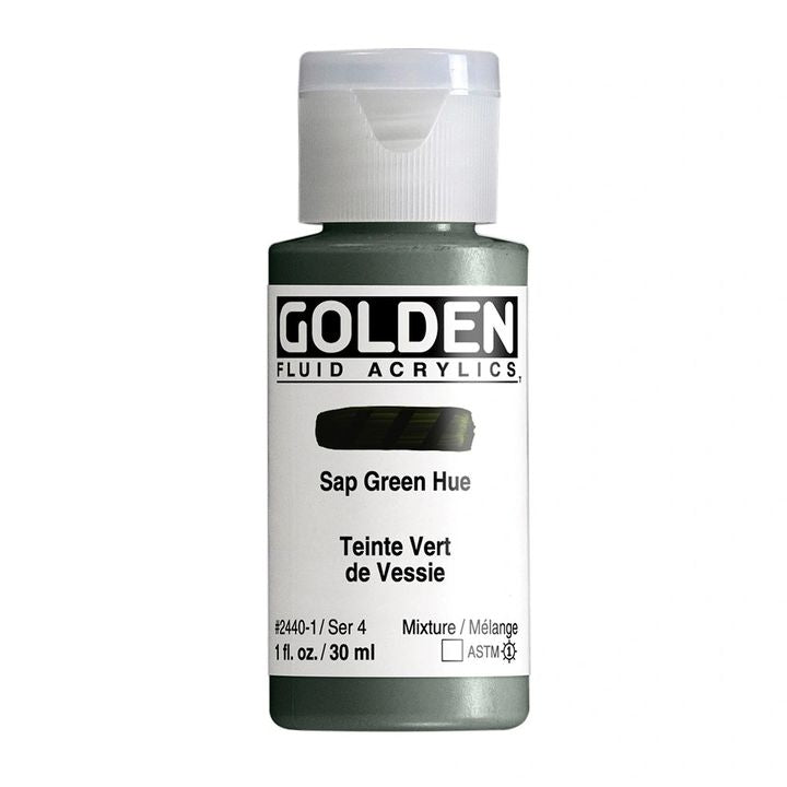 Akrilna boja GOLDEN Fluid 118 ml – 2440 sočno-zelena nijansa