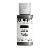 Akrilna boja GOLDEN Fluid 118 ml – 2442 Van Dyke smeđa nijansa