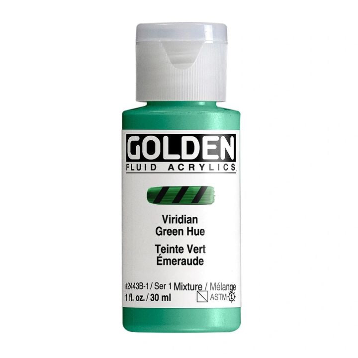 Akrilna boja GOLDEN Fluid 118 ml – 2443 viridijan zelena nijansa