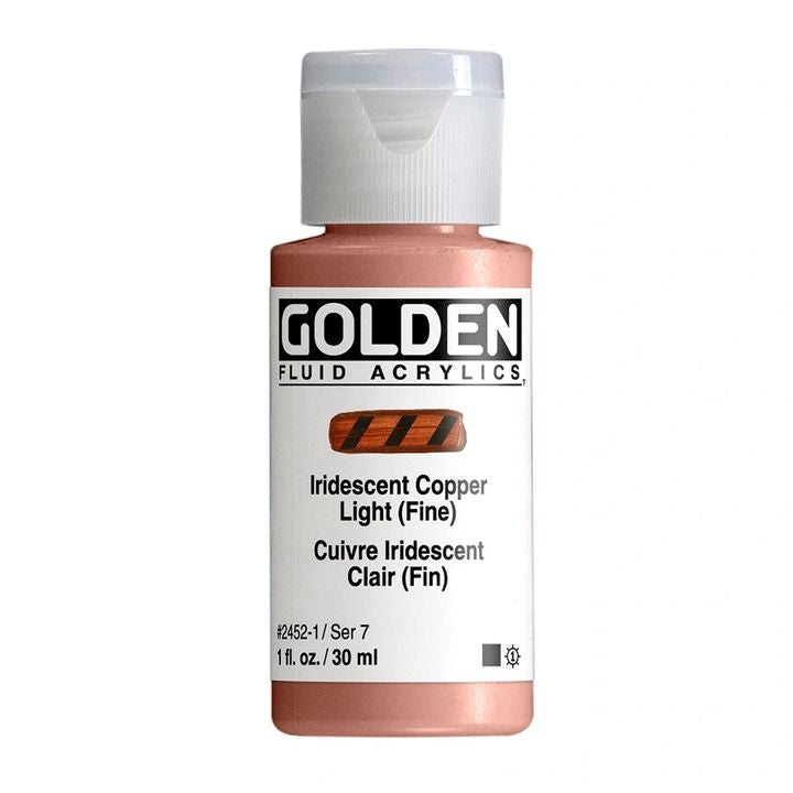 Akrylová farba GOLDEN Fluid Iridescent 30 ml | rôzne farby — obrázok 3