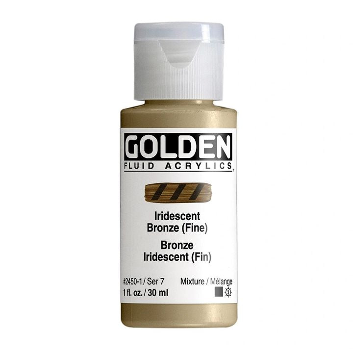 Akrylová farba GOLDEN Fluid Iridescent 30 ml | rôzne farby — obrázok 1