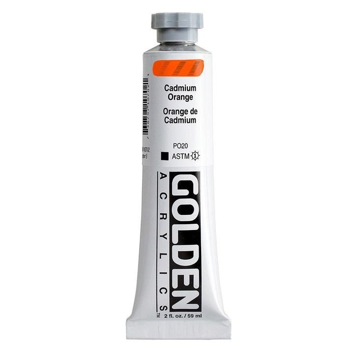 Akrilna boja GOLDEN Heavy Body 148 ml – 1070 kadmij narančasta