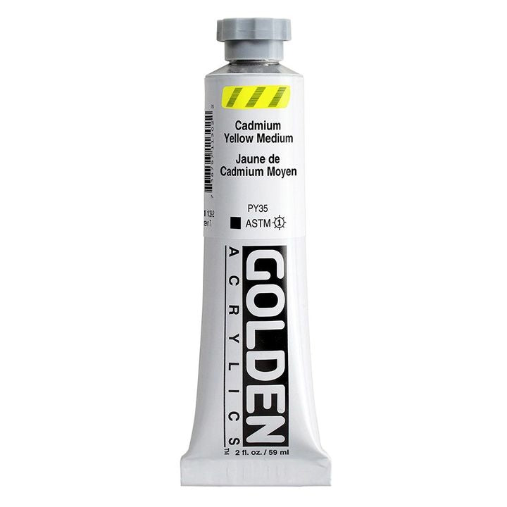 Akrilna boja GOLDEN Heavy Body 148 ml – 1130 kadmij srednje žuta
