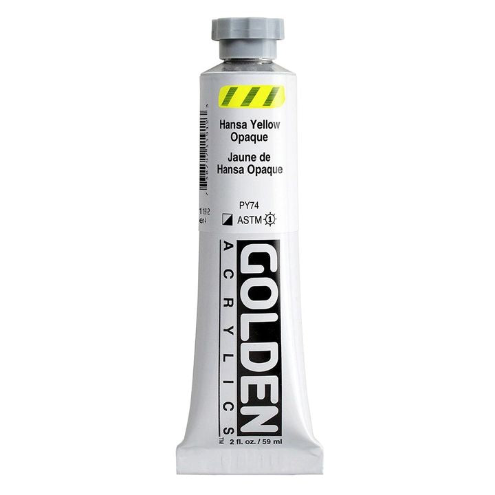 Akrilna boja GOLDEN Heavy Body 148 ml – 1191 hansa žuta nepokrivna