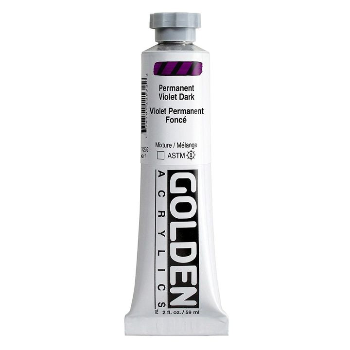 Akrilna boja GOLDEN Heavy Body 148 ml – 1253 permanentna tamnoljubičasta