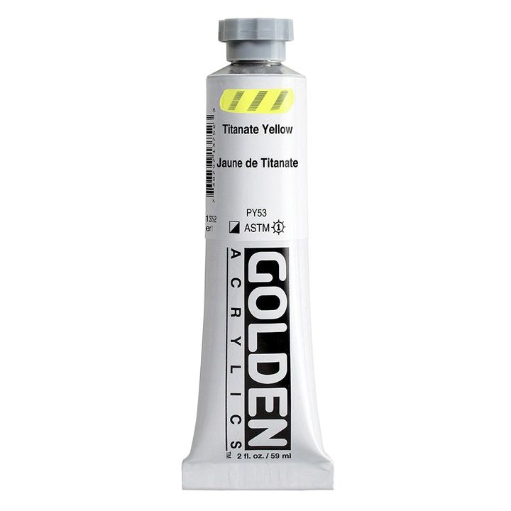 Akrilna boja GOLDEN Heavy Body 148 ml – 1375 titan žuta