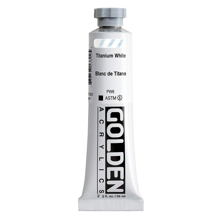 Akrilna boja GOLDEN Heavy Body 148 ml – 1380 titan bijela
