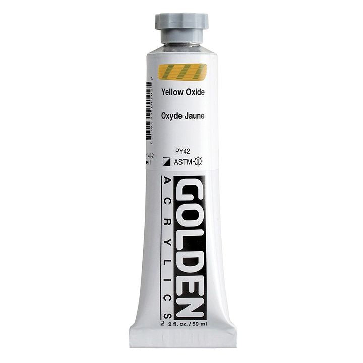 Akrilna boja GOLDEN Heavy Body 148 ml – 1410 oksidna žuta