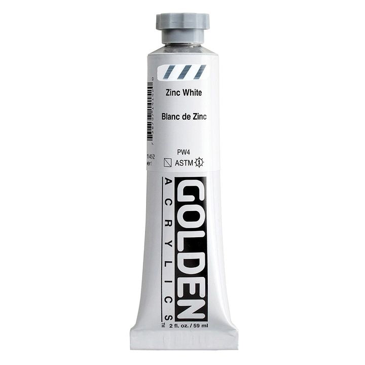 Akrilna boja GOLDEN Heavy Body 148 ml – 1415 cink bijela