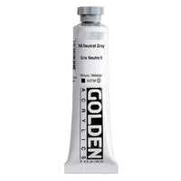 Akrilna boja GOLDEN Heavy Body 148 ml – 1448 neutralna siva N8