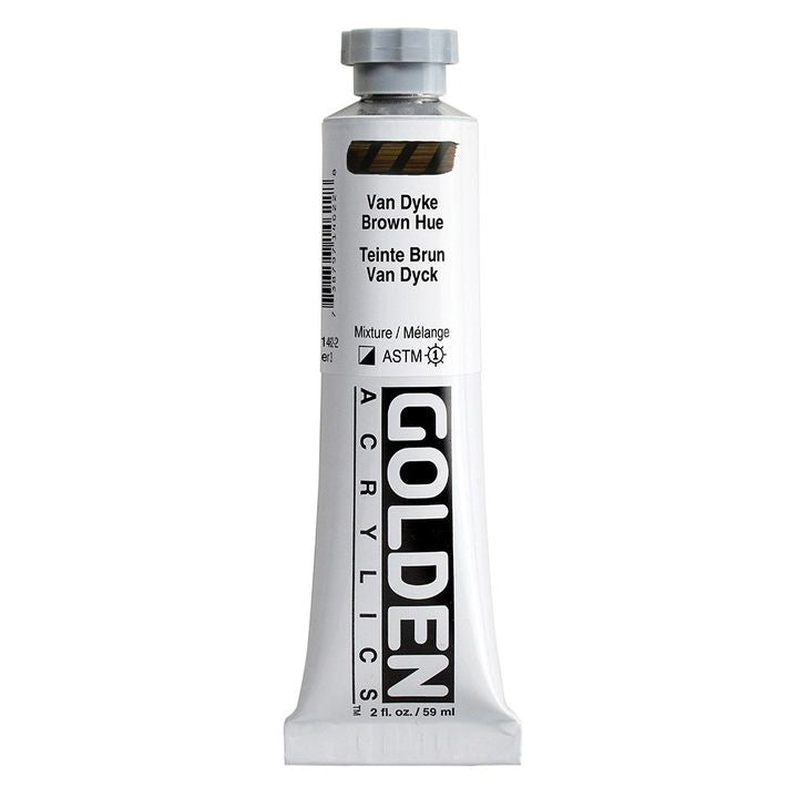 Akrilna boja GOLDEN Heavy Body 148 ml – 1462 Van Dyke smeđa nijansa