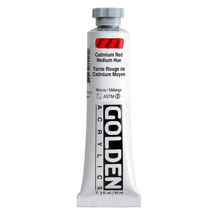 Akrilna boja GOLDEN Heavy Body 148 ml – 1552 kadmij srednje crvena nijansa