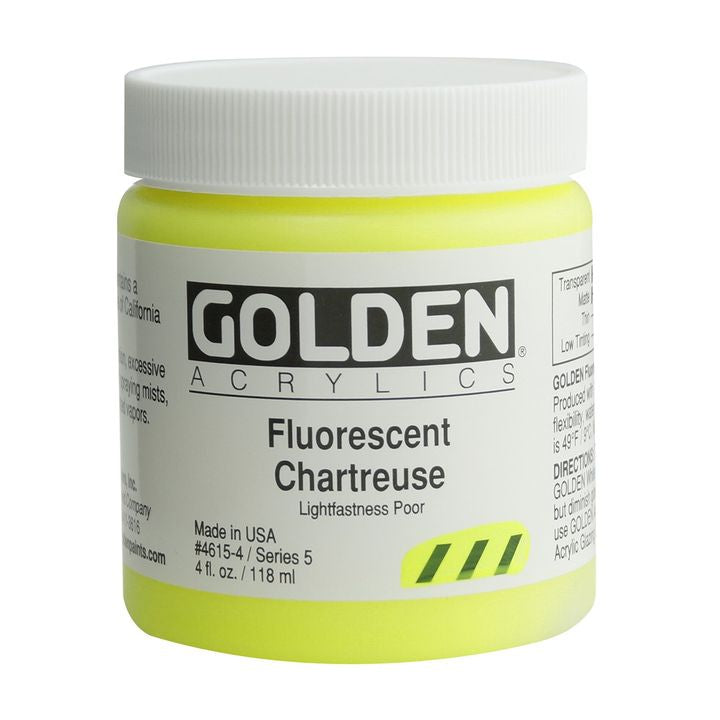 Akrilna boja GOLDEN Heavy Body Fluorescent 118 ml – 4615 chartreuse žuta