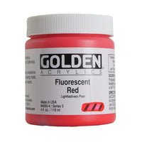 Akrilna boja GOLDEN Heavy Body Fluorescent 118 ml – 4650 crvena
