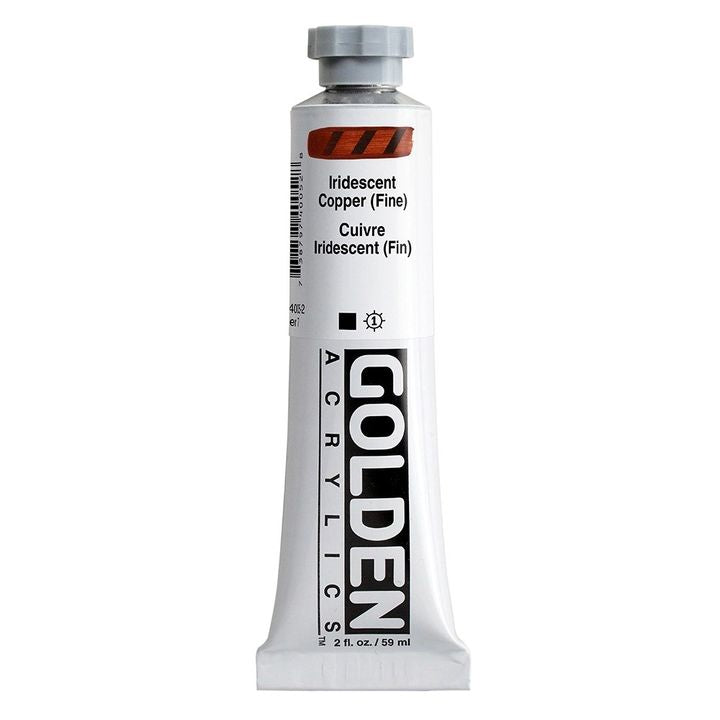 Akrylová farba GOLDEN Heavy Body Iridescent 148 ml | rôzne farby — obrázok 2