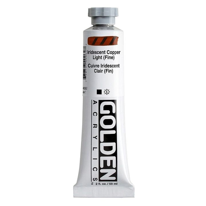Akrylová farba GOLDEN Heavy Body Iridescent 148 ml | rôzne farby — obrázok 3