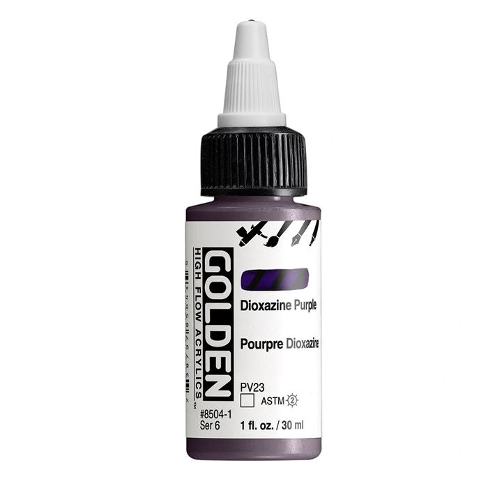 Akrilna boja GOLDEN High Flow 30 ml – 8504 Dioksazin Ljubičasta