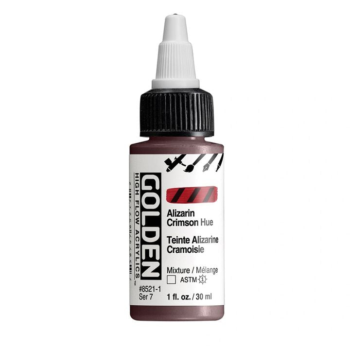 Akrilna boja GOLDEN High Flow 30 ml – 8521 Alizarin Karmazin Hue