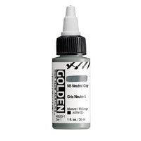 Akrilna boja GOLDEN High Flow 30 ml – 8533 N5 Neutralna Siva