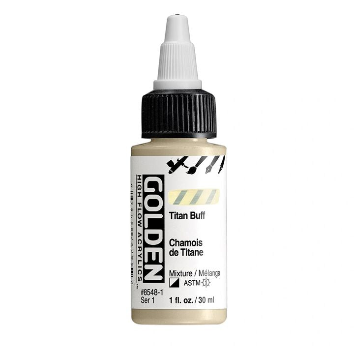 Akrilna boja GOLDEN High Flow 30 ml – 8548 Titan Krem