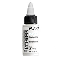 Akrilna boja GOLDEN High Flow 30 ml – 8549 Titan Bijela