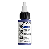 Akrilna boja GOLDEN High Flow 30 ml – 8576 Ftalocijaninska Plava (Crvena Nijansa)