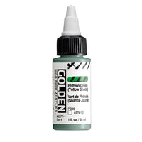 Akrilna boja GOLDEN High Flow 30 ml – 8577 Ftalocijaninska Zelena (Žuta Nijansa)