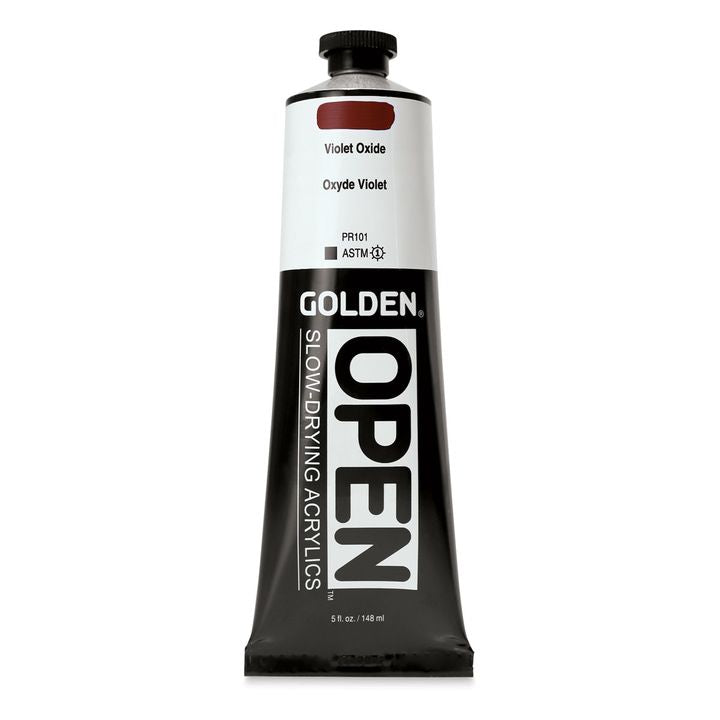 Akrilna boja GOLDEN OPEN Slow-Drying 148 ml – 7405 Ljubičasta oksidna