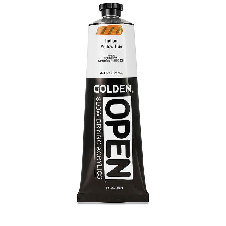 Akrilna boja GOLDEN OPEN Slow-Drying 148 ml – 7455 Indijska žuta hue