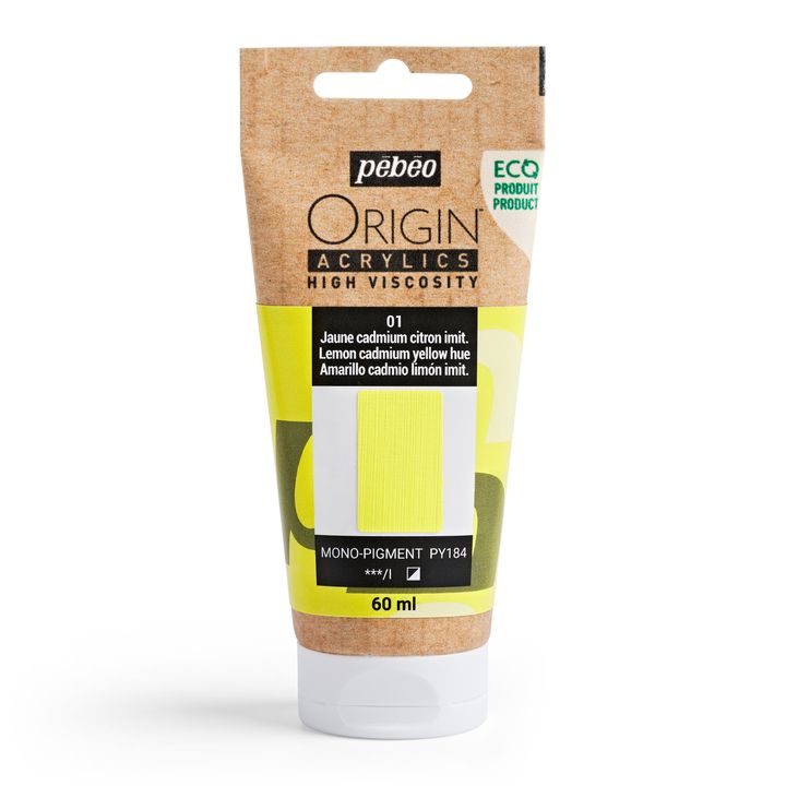 Akrilna boja Pebeo ORIGIN 60 ml – kadmij limun žuta hue
