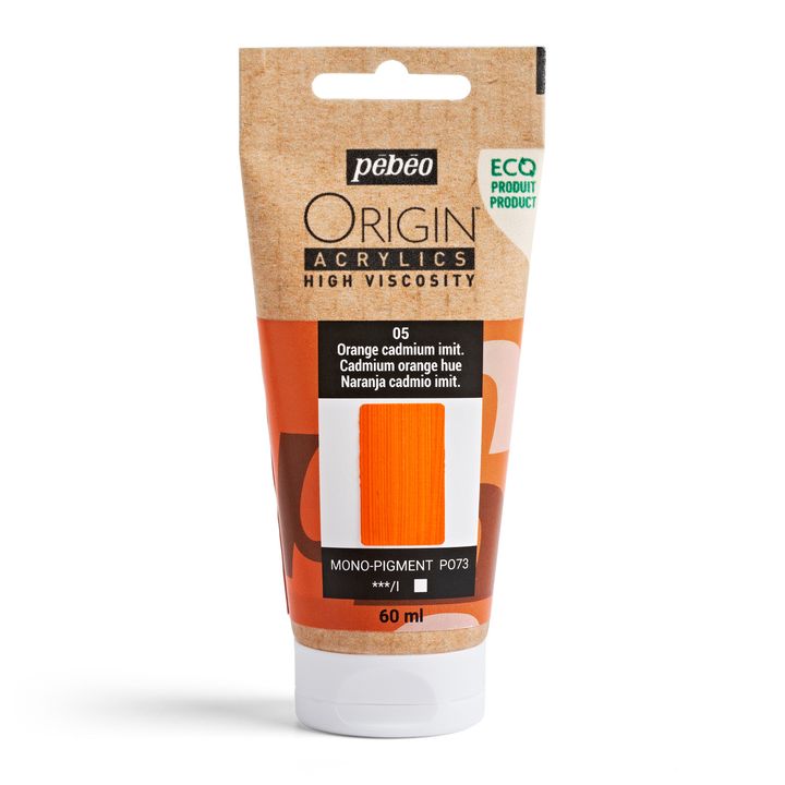 Akrilna boja Pebeo ORIGIN 60 ml – kadmij narančasta hue