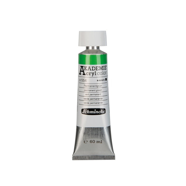 Akrilne boje Schmincke AKADEMIE 60 ml – 554 permanentna zelena