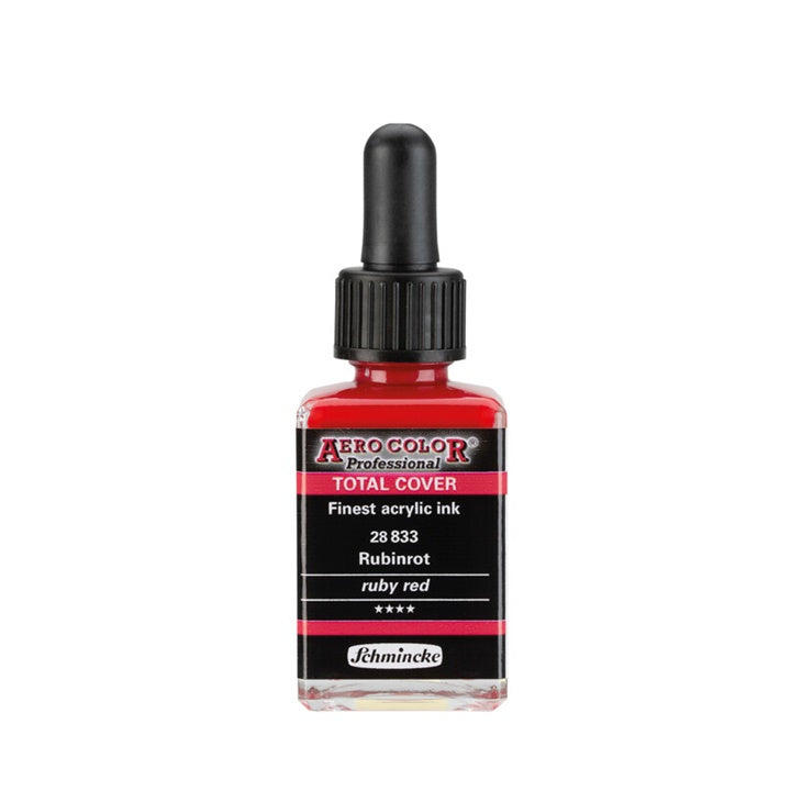 Akrilna tinta Schmincke AERO COLOR Professional Total Cover 28 ml – 833 rubin crvena