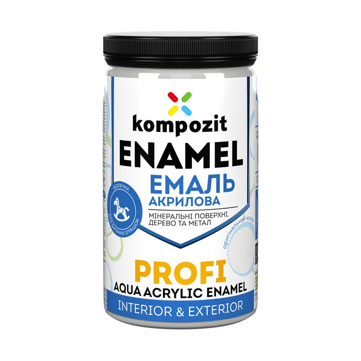 Akrilni emajl KOMPOZIT PROFI Gloss 0.3 l – Bijela