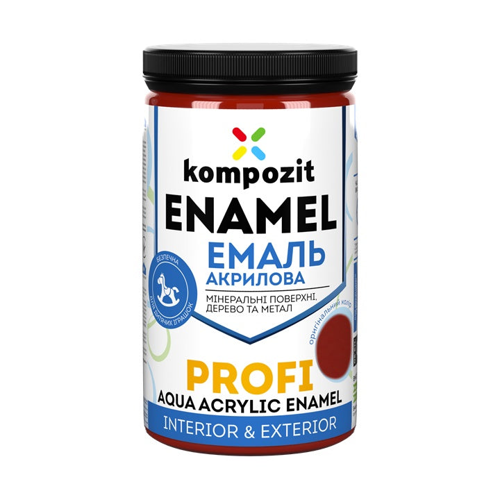 Akrilni emajl KOMPOZIT PROFI Gloss 0.3 l – Crvena