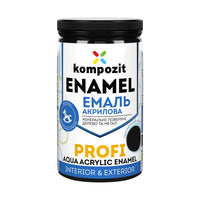 Akrilni emajl KOMPOZIT PROFI Gloss 0.3 l – Crna