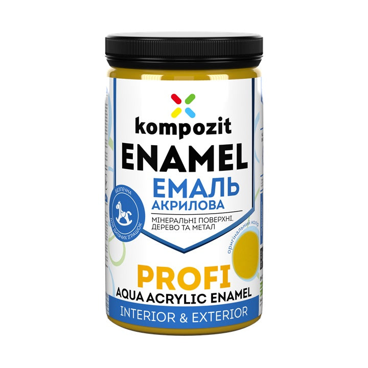 Akrilni emajl KOMPOZIT PROFI Gloss 0.3 l – Žuta