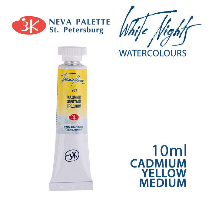 Akvarele White Nights 10 ml | izaberite nijansu - Kadmij žuta srednja