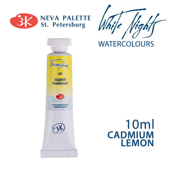 Akvarele White Nights 10 ml | izaberite nijansu - Kadmij limun žuta