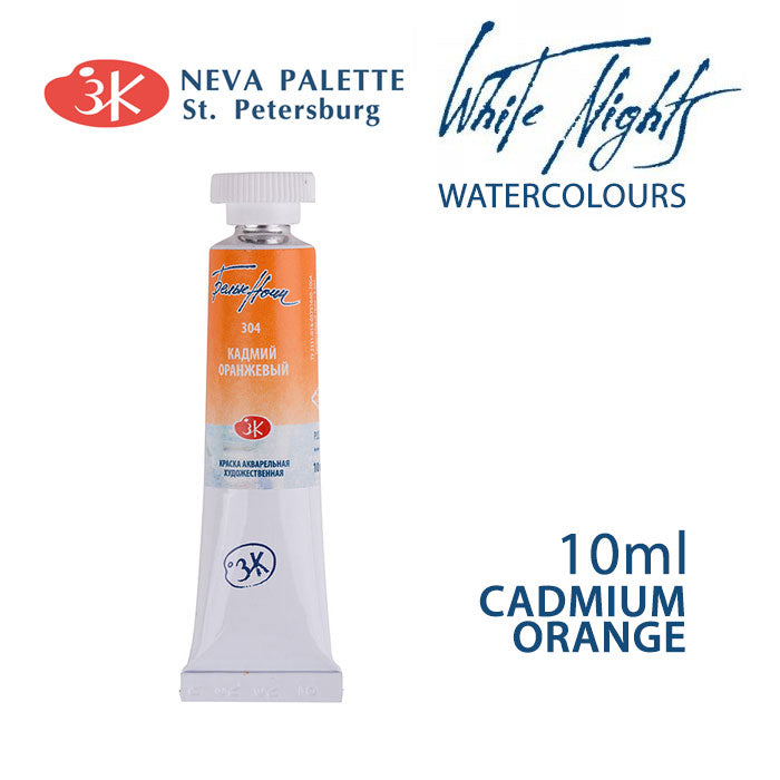 Akvarele White Nights 10 ml | izaberite nijansu - Kadmij narančasta