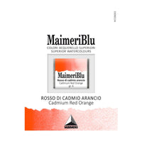 Akvarelna boja Maimeri Blu – polusuha posudica 1,5 ml – Kadmijeva crveno-narančasta