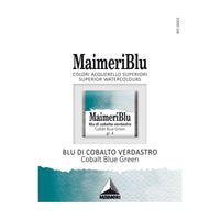 Akvarelna boja Maimeri Blu – polusuha posudica 1,5 ml – Kobaltno plavo-zelena