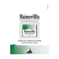 Akvarelna boja Maimeri Blu – polusuha posudica 1,5 ml – Kobaltno zelena tamna
