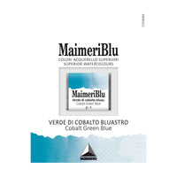 Akvarelna boja Maimeri Blu – polusuha posudica 1,5 ml – Kobaltno zeleno-plava