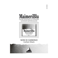 Akvarelna boja Maimeri Blu – polusuha posudica 1,5 ml – Ugljična crna