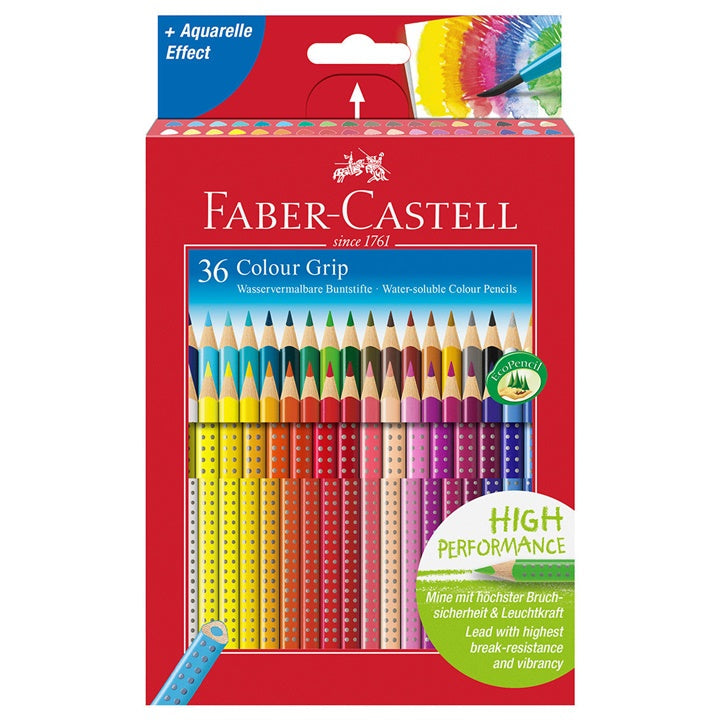 Akvarelne olovke Faber-Castell Grip - set 36 boja