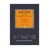 Akvarelni blok ARCHES Aquarelle gruba struktura prirodno bijeli 300 g/m² – 12 listova