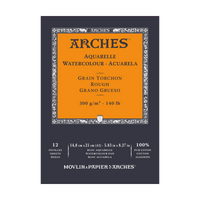 Akvarelni blok ARCHES Aquarelle gruba struktura prirodno bijeli 300 g/m² – 12 listova