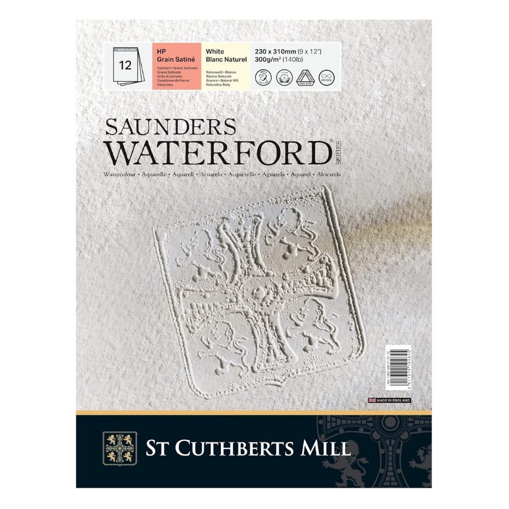 Akvarelni blok CANSON St Cuthberts Mill Saunders Waterford HP 300 g/m² 23 x 31 cm