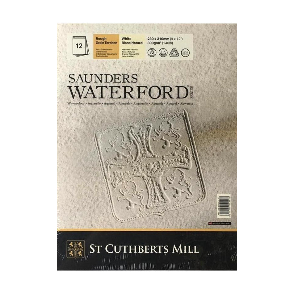 Akvarelni blok CANSON St Cuthberts Saunders Rough 300 g/m² bijeli 12 listova – 23 × 31 cm